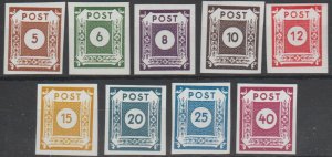 Mi: 42/50   ;MNH ;1945 ; Cat :€  18.00:  Saxony