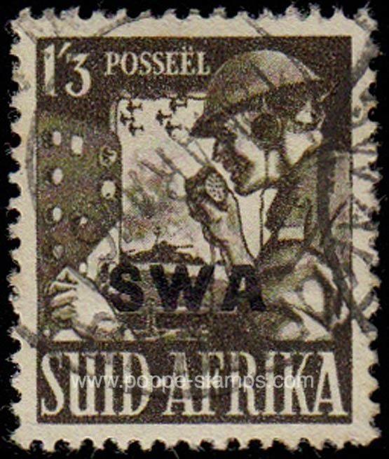 South West Africa, Sc , SG 120 Study, Hinged - 1941 1s.3d...