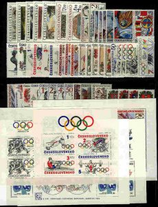 Czechoslovakia 1984 MNH Year set