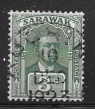 Sarawak 81: 3c Sir Charles Vyner Brooke, used, F-VF