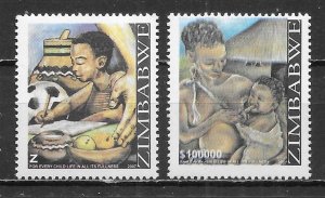 Zimbabwe 1062-63 Life of Children set MNH