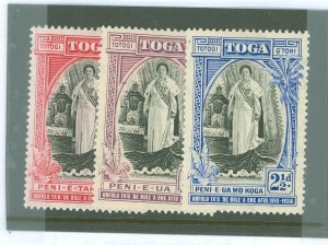 Tonga #70-72 Unused Single (Complete Set) (Queen)