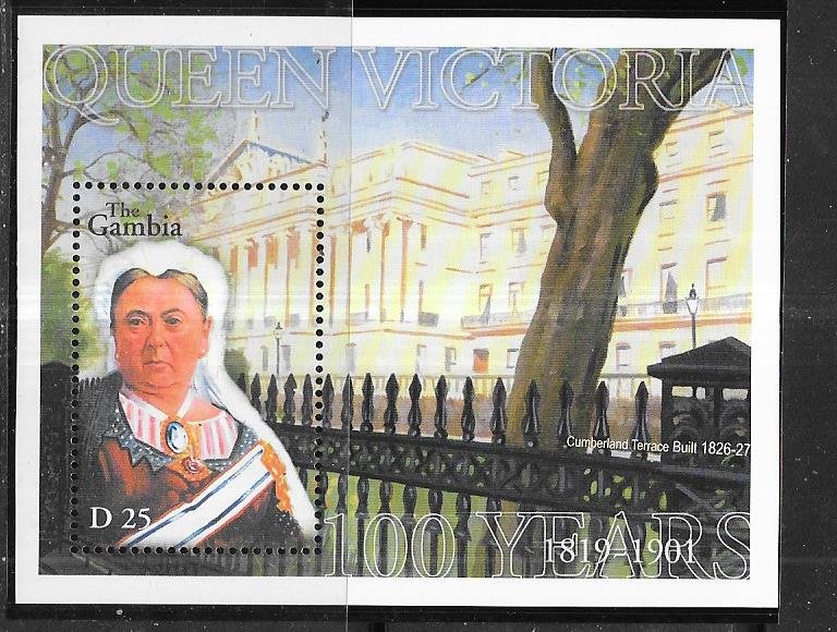 Gambia #2454 25d  Queen Victoria S/S (MNH) CV $5.00