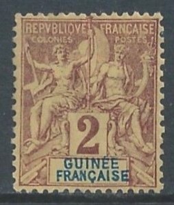 French Guinea #2 Mint No Gum 2c Navigation & Commerce