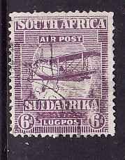 South Africa-SC#C3-used airmail-6p vio-1925-Planes-