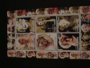 COLORFUL MARILYN MONROE STAMP SHEET