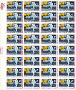 Album Treasures U S Scott # C76 10c Apollo !! Moon Landing Complete Sheet MNH