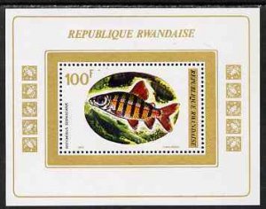 RWANDA - 1973 - Fish - Perf Min Sheet - Mint Never Hinged
