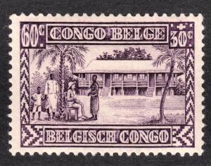 Belgian Congo Scott B15  VF mint OG H.