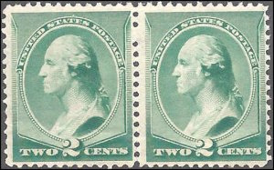 213 Mint,OG,NH... Pair... SCV $240.00