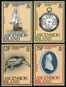 ASCENSION Sc 235-38 MNH - 1979 Captain Cook's Voyages - Ships - COMPLETE...