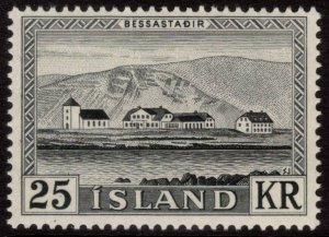 ICELAND 1957 President's Residence; Scott 305; MNH