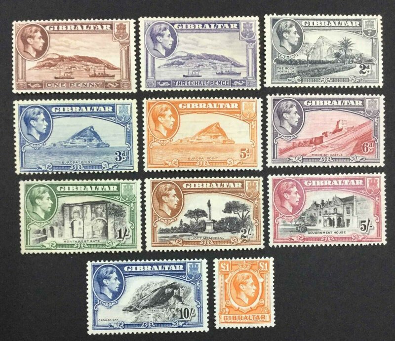 MOMEN: GIBRALTAR 1938 MINT OG H LOT #64621