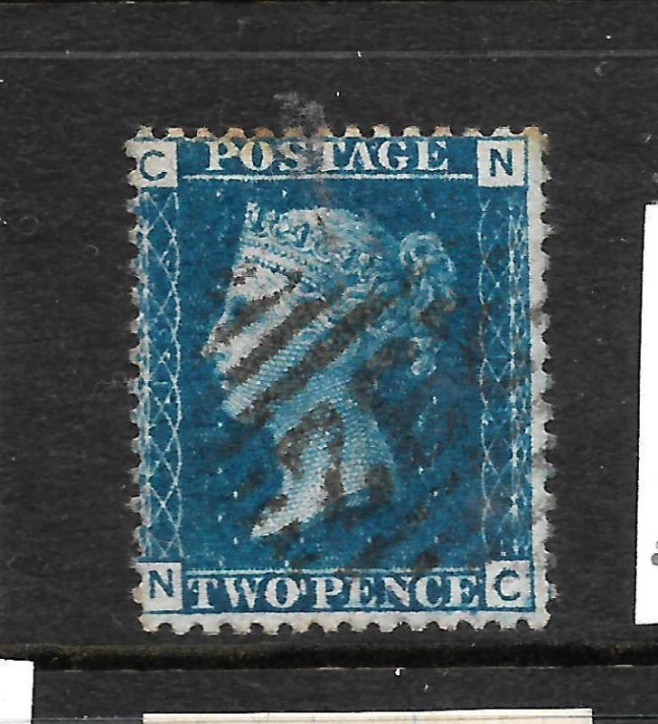 GREAT BRITAIN  1858-79  2d  BLUE   FU   PLATE 13   SG 47