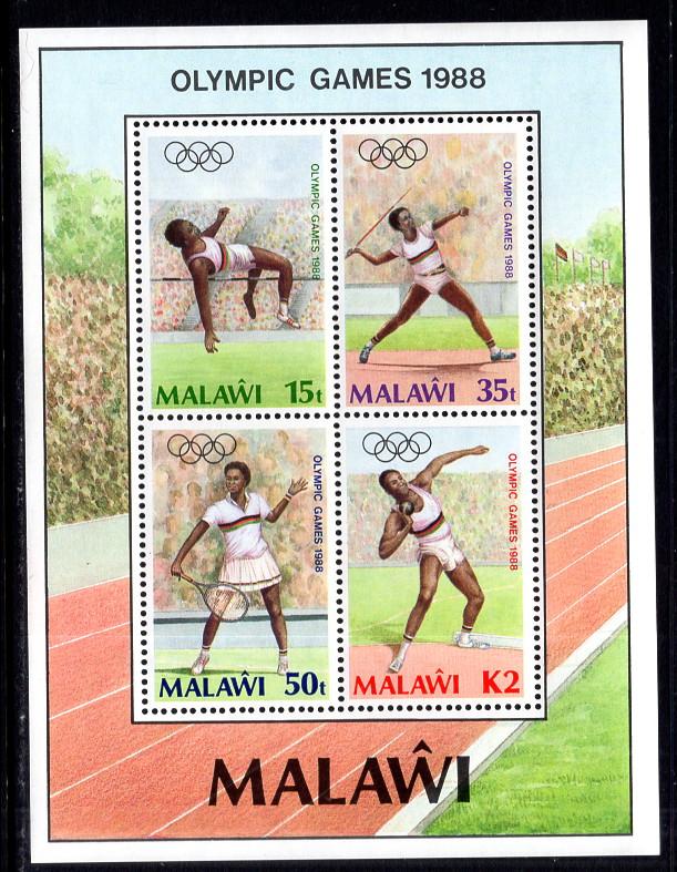 Malawi 517a Olympics Souvenir Sheet MNH VF