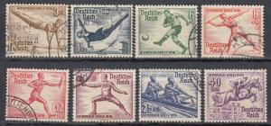 Germany - 1936 Summer  Olympic Games Sc# B82/B89   (398N)