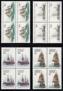 Australian Antarctic Territory 1974-81 MNH Scott #L37-#L52 Ships Set of 16 Bl...