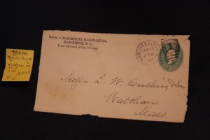 US U311 front Manchester NH to Waltham MA (#2462)