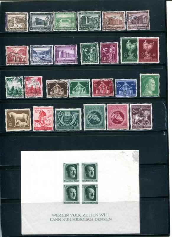 Germany  2 pages of complete sets  Lakeshore Philatelics