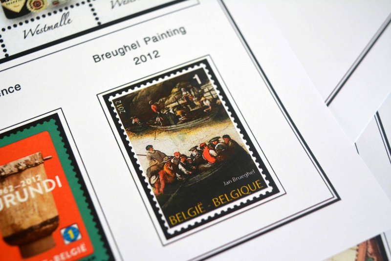 COLOR PRINTED BELGIUM 2011-2020 STAMP ALBUM PAGES (145 illustrated pages)