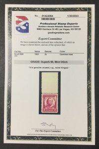 MOMEN: US STAMPS #690 MINT OG NH PSE GRADED CERT SUP-98 LOT #80348