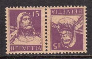 Switzerland #172c VF Mint Tete Beche Pair