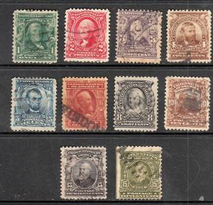 US 1901 STAMPS USED