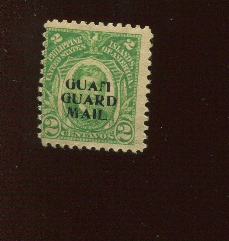 Guam Guard Mail M1 Overprint Mint Stamp  (Stock Guam Bx 465)