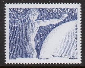 Monaco 2011 First Man In Space VF MNH (2650)