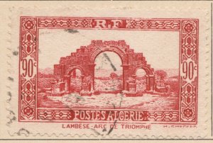 FRENCH COLONY ALGERIA 1936-37 90c Used Stamp A29P26F33177-