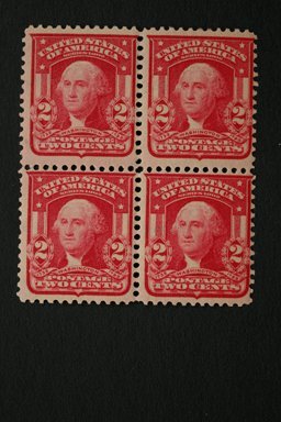 United States #319j 2 Washington Type II Block of 4 MNH