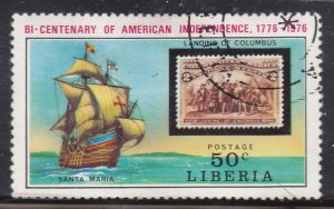 Liberia 708 American Revolution Bicentennial 1975