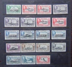 Falkland Islands 1938 - 50 to 1/3 MM