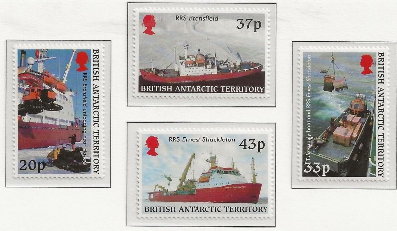 BRITISH ANTARCTIC TERRITORY (BAT) Sc 289-92 NH SET OF 2000 - SHIPS - (AO23)