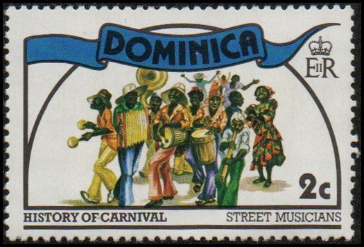 Dominica 557 - Mint-H - 2c History of Carnival (1978)