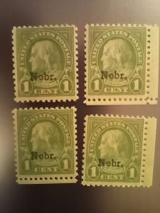 1929 Sc#669 MNH1c Nebraska overprint- 1 of 4 shown