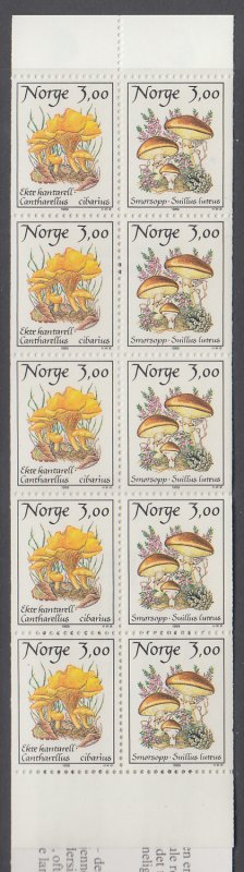 Norway 889a Mushrooms Booklet MNH VF