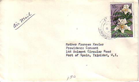 Barbados, Airmail, Flowers