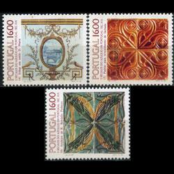 PORTUGAL 1984 - Scott# 1594-6 Tiles 16e NH