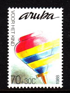 Aruba MNH Scott #B14 70c + 30c Spinning top - Childrens´ Toys