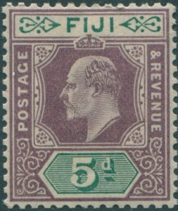 Fiji 1903 SG110 5d dull purple and green KEVII MLH