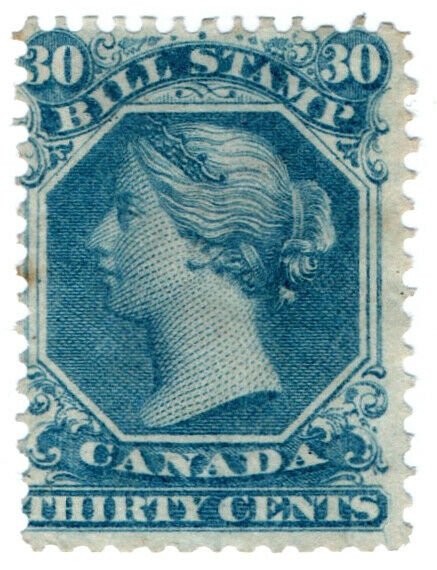 (I.B) Canada Revenue : Bill Stamp 30c