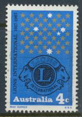 Australia  Sc# 426  Lions International        1967  Used