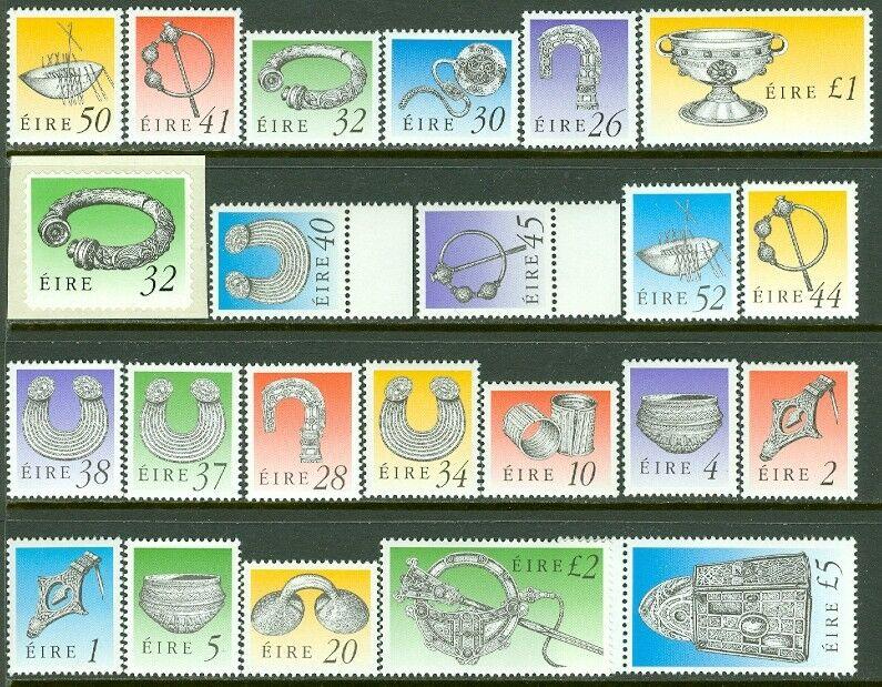 EDW1949SELL : IRELAND 1990-95 Scott #767-794 Complete set. VF Mint NH. Cat $85.