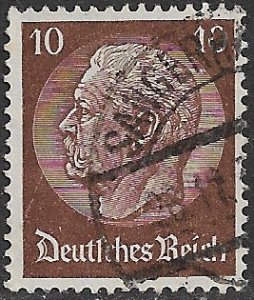 GERMANY 1933-35 10pf HINDENBURG Portrait Issue Sc 421 VFU