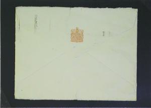 U.K 1953 Buckingham Palace Cover w/ Lady Waiting Letter / Bottom Tear - Z2704