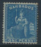 Barbados SG 66 SC# 45  MH Deep Blue perf 14  see scans and details