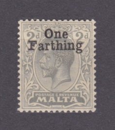 1922 Malta 81 Overprint - #59