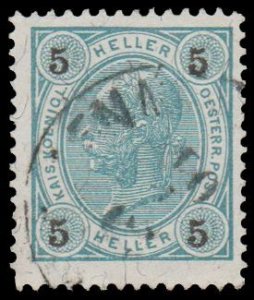 AUSTRIA 1899 SCOTT # 73. USED