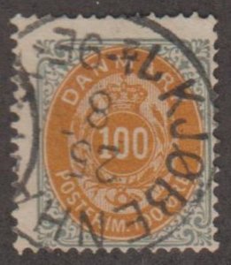 Denmark Scott #34 Stamp - Used Single
